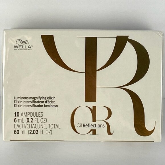 Wella Oil Reflections Luminous Magnifier Elixir 10 - 6ml Ampoules NEW - 2 of 2 - Picture 1 of 7